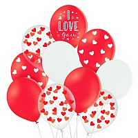 Набор шаров I love you (10 шт)