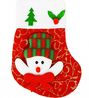 Шкарпетка міні з Сніговиком