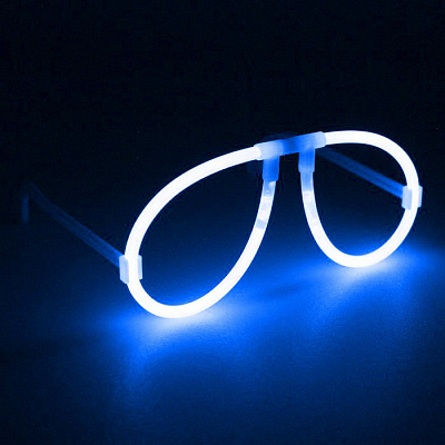 Светящиеся очки синие (сборные)
