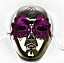 Венецианская маска лицо (металлик с узорами) - фото 3 | 4Party
