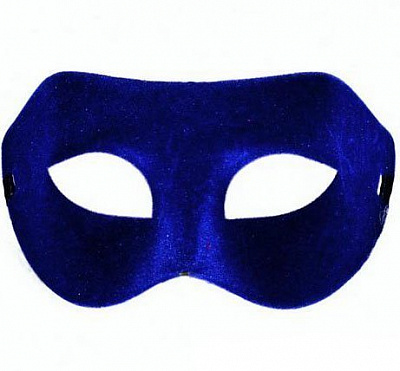 Маска карнавальная "Августина" (синяя)