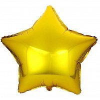 Куля фольгована 19" зірка золота Куля фольгована 19" зірка золота