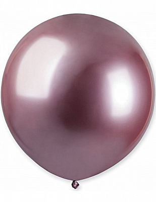 Воздушный шар 18" хром розовый