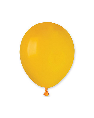 Воздушный шар пастель желто-горячий 5"
