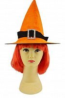 Колпак детский велюр (оранжевый)
