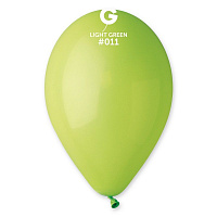 День Рождения|Зверята|Воздушный шар пастель светло-зеленый 12"