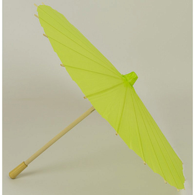 Китайский зонтик для декору 20 см (салатовый)