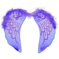 Праздники|Halloween|Ангелы и демоны|Крылышки Ангелочек узоры (фиолетовые)