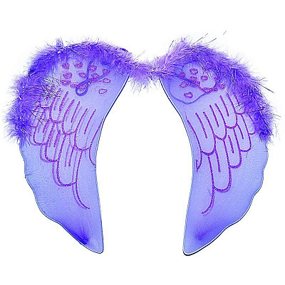 Крила янгола з візерунком фіолетові