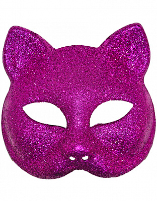Маска Кішка блискітки (фіолетова)