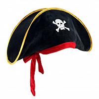 Товари для свята|Карнавальные шляпы|Піратські капелюхи|Шапка піратська Володар морів