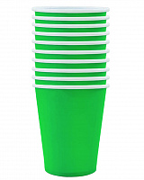 Стаканы пастель (зеленые) 10 шт