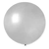 Воздушные шарики|Шары латексные|Круглые|Воздушный шар 27" серебро