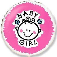Шар фольга 18" Baby Girl Шар фольга 18" Baby Girl
