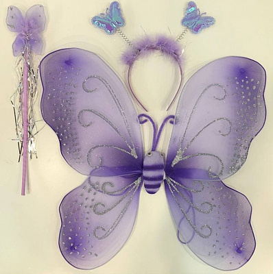 Набор крылья мотылек (фиолетовый)