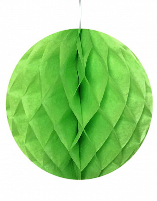 Шар подвесной гармошка (зеленый) 25 см
