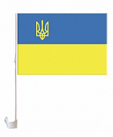 Праздники|День независимости Украины (24 августа)|Флажок на авто Украина 44х30