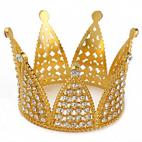 Корона бенто золотая 7 см