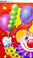 Тематичні вечірки|Праздник с клоунами|Сервіровка стола|Скатертина Клоун з кульками