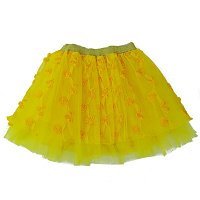 Спідниця в трояндах жовта зріст 134