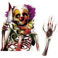 Наклейка на окно Злой клоун Наклейка на окно Злой клоун