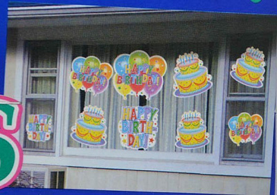 Набор баннеров С днем рождения Шары и Торт