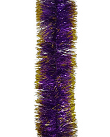 Мишура фиолетово-золотая