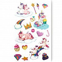 Тату міні Єдиноріг блискітки