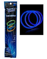 Набор браслетов неон 3 шт (синий)