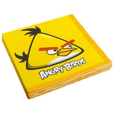 Салфетки Angry Birds Желтые