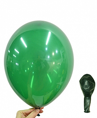 Повітряна куля кристал зелена 30 см