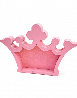 Декор Корона розовая (пенобокс)