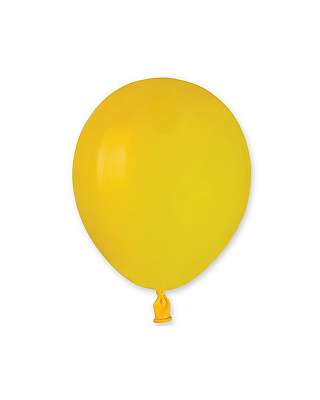 Воздушный шар пастель желтый 5"