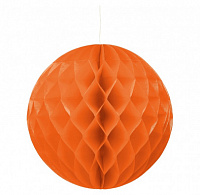 Товары для праздника|Украшение помещений|Подвесные шары|Шар подвесной гармошка (оранжевый) 30см