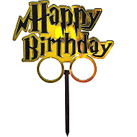 День Рождения|Гарри Поттер|Топпер Гарри Поттера (золотой)