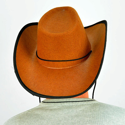 Шляпа Ковбоя (коричневая с черным краем)