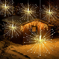 Гірлянда LED феєрверк D-30 (тепла)