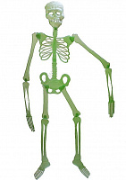 Свята |Декорации на Хэллоуин|Скелети|Скелет фосфорний 20 см
