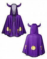 Накидка дитяча з ріжками (фіолетова) Накидка дитяча з ріжками (фіолетова)