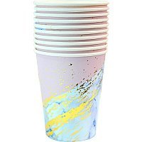 Стаканы Мрамор (розовые) 10 Стаканы Мрамор (розовые) 10