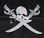 Бандана Пиратская Череп с саблями - фото 1 | 4Party