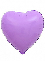 Воздушные шарики|Шары фольгированные|Сердца|Шар фольга 46см сердце макарун (лиловое)