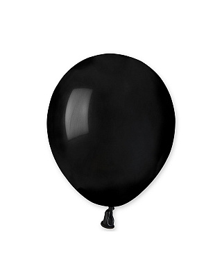 Воздушный шар пастель черный 5"