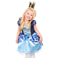 Товары для праздника|Детские карнавальные костюмы|Короли и принцессы|Костюм Королева синяя (Витус) 34р