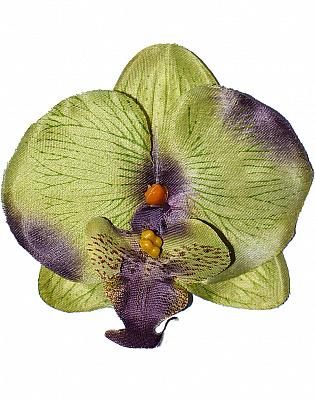 Цветок в волосы Орхидея (зеленая)