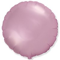 Шар фольга круг 18" Пастель розовый Шар фольга круг 18" Пастель розовый