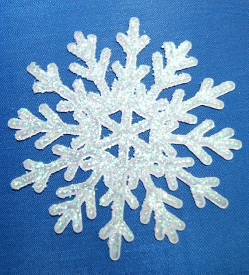 Сніжинка 8,5 см перламутр декоративна