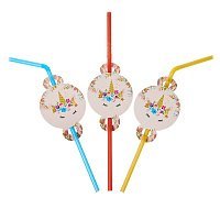 Трубочки праздничные Цветочный Единорог 8