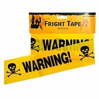 Лента оградительная Warning (черная)