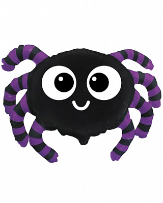 Шар фигура Паук (черно-фиолетовый) 46х78см